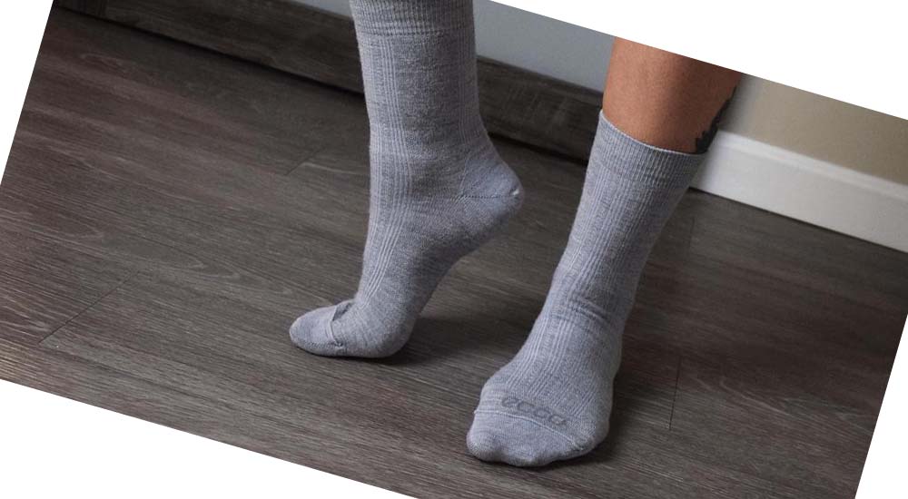 Women's Ecco Casual Short-Crew Socks Grey | USA 416DFM